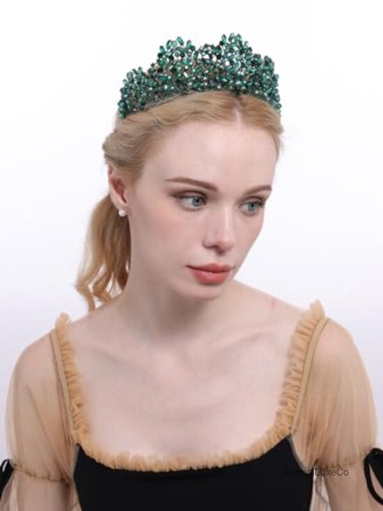 Rhinestone Crown Tiara Headband Wedding Princess Hair Accessory Sparkly Crystal main image 4